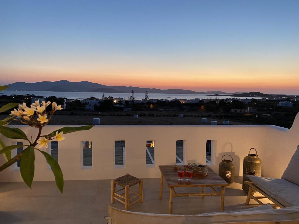 Villa Ypsilon Naxos - Luxury Holiday House With Amazing Sea View & Private Pool Agia Anna  Esterno foto
